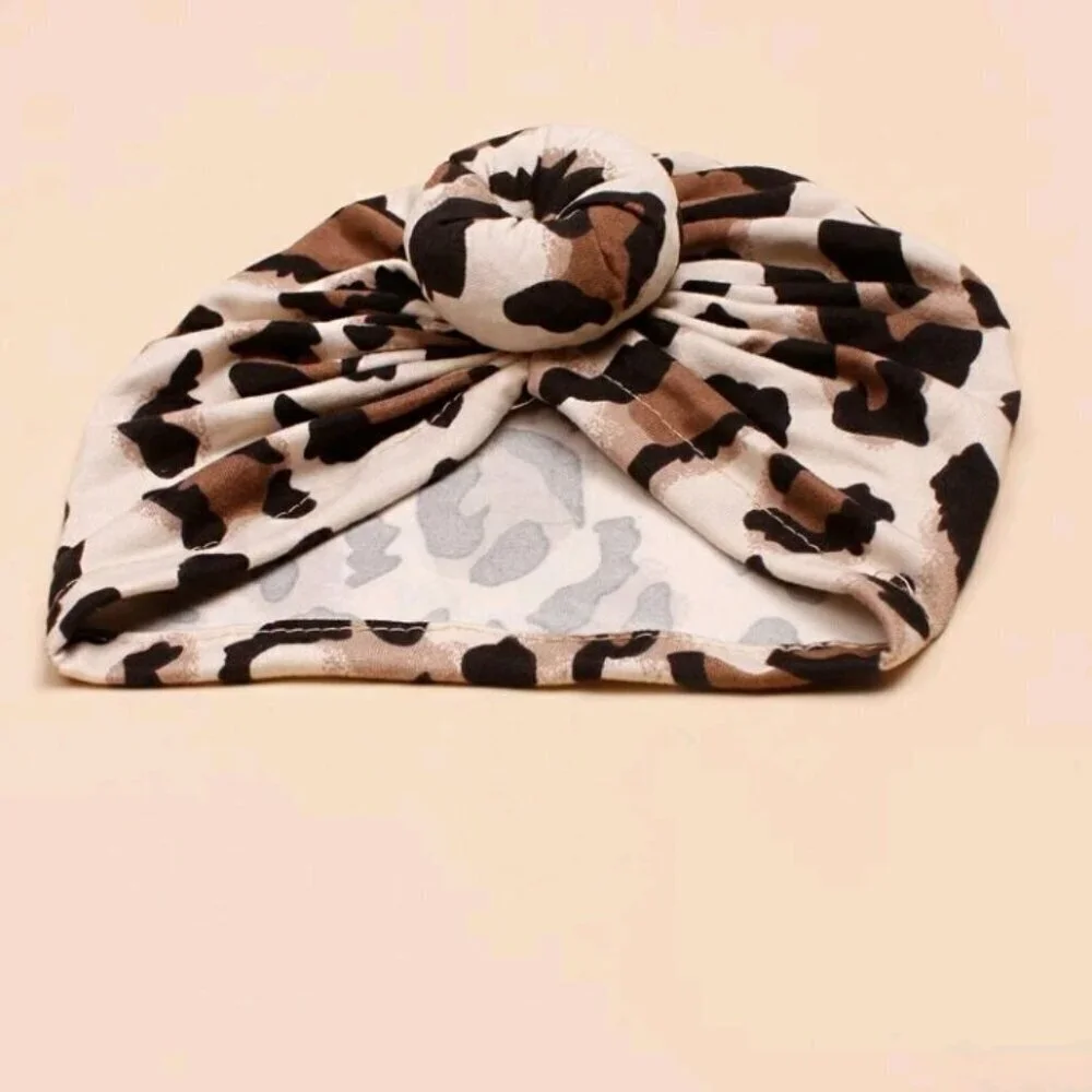 1Pc Leopard Print Donut Shaped Baby Hat